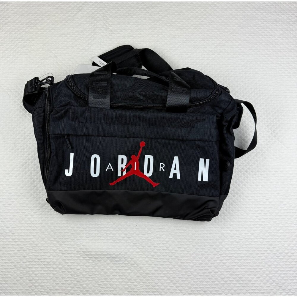 Nike Retro Air Jordan Velocity Duffle Bag Shoe Garage Gym Black/Red  SM0920-023